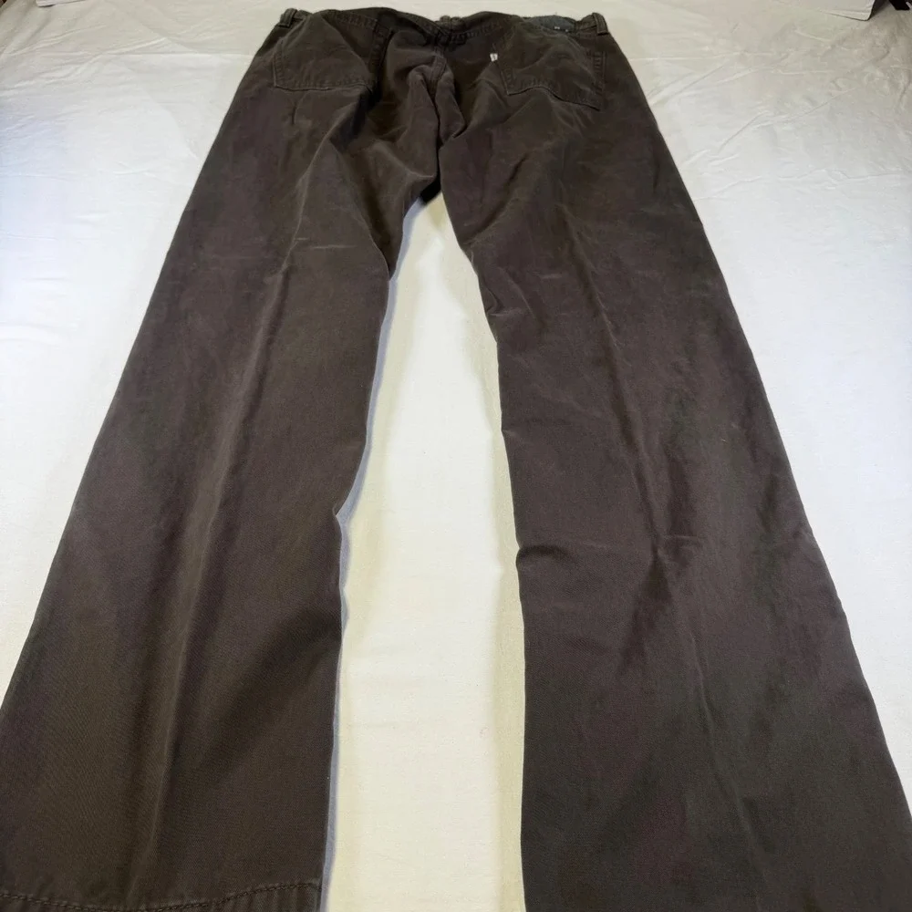 Levi's 514 Straight Fit Brown Jeans Men's Size 34x34 Black Patch White Tab